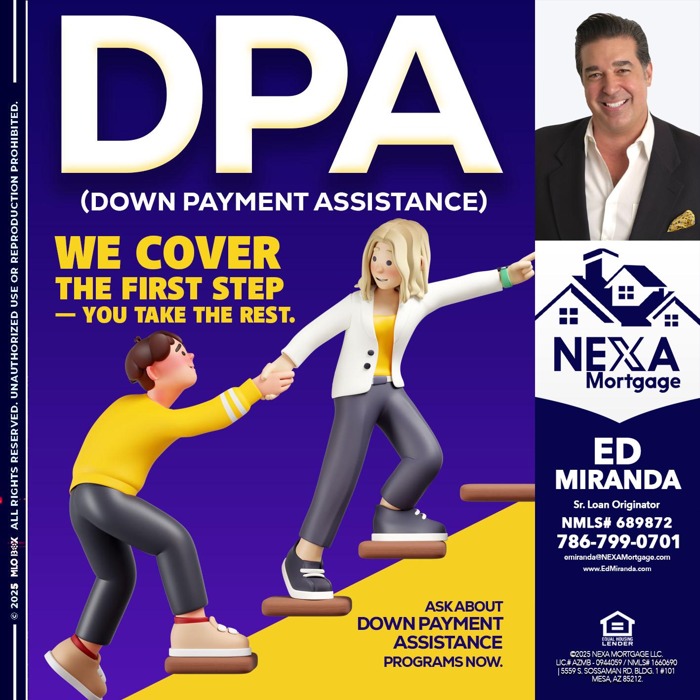 DPA LOANS - Ed Miranda -Senior Loan Originator