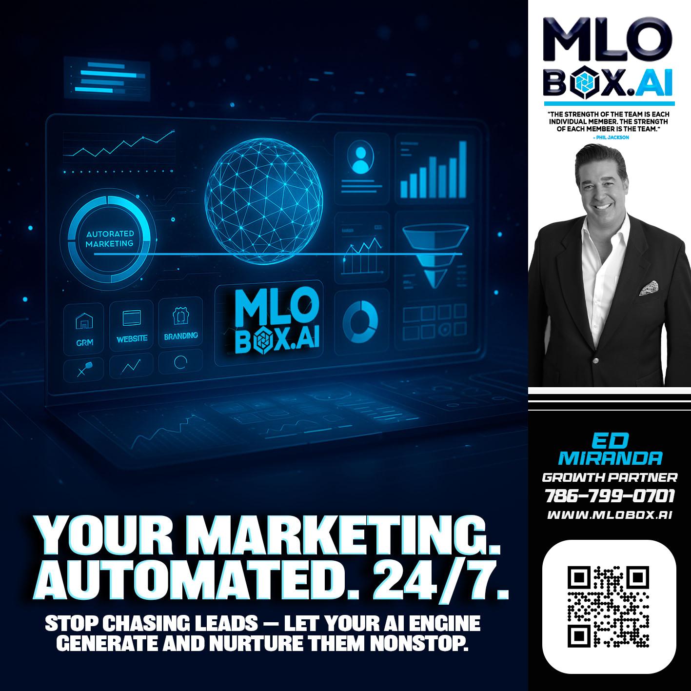 your marketing team - Ed Miranda -Senior Loan Originator