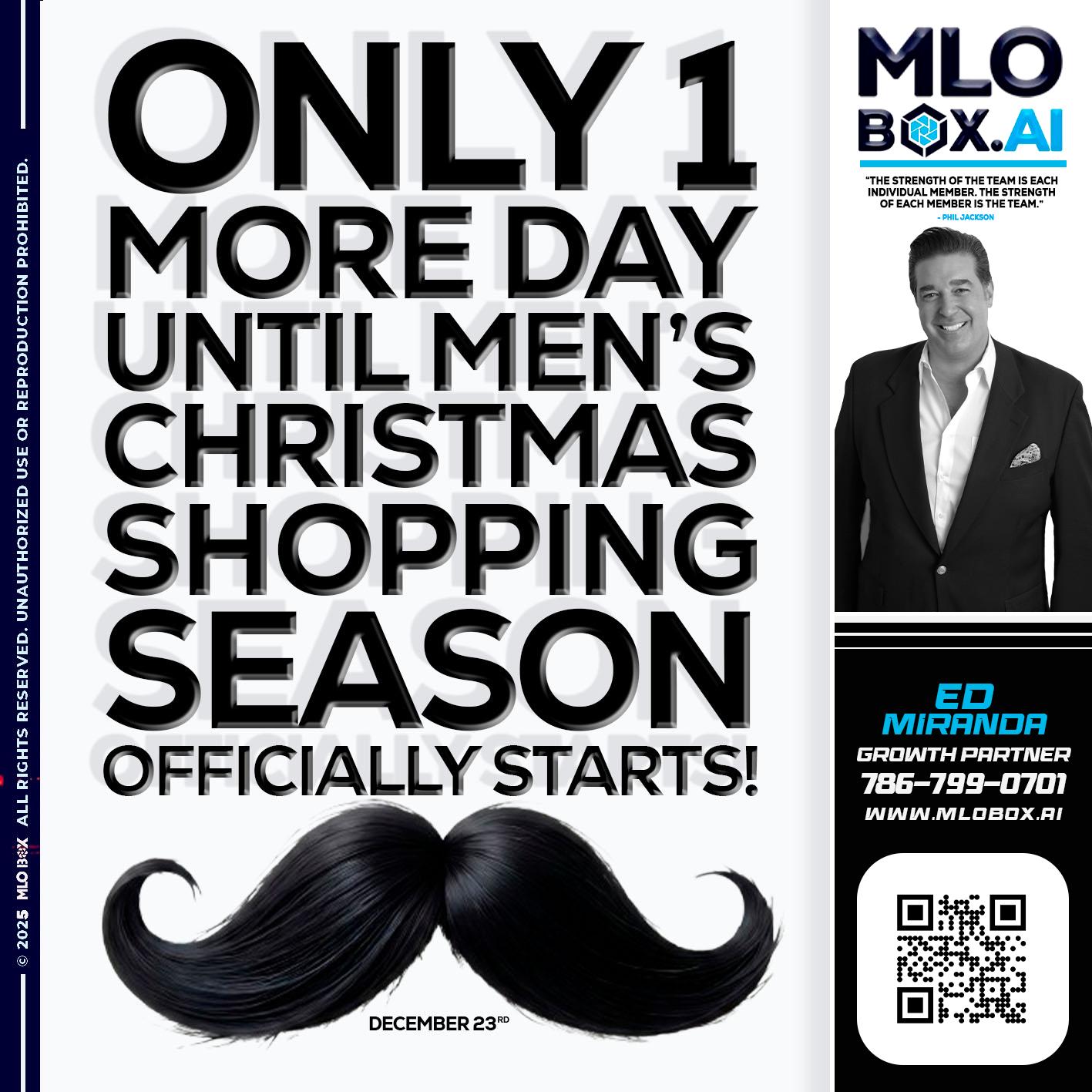 only one more day - Ed Miranda -Senior Loan Originator