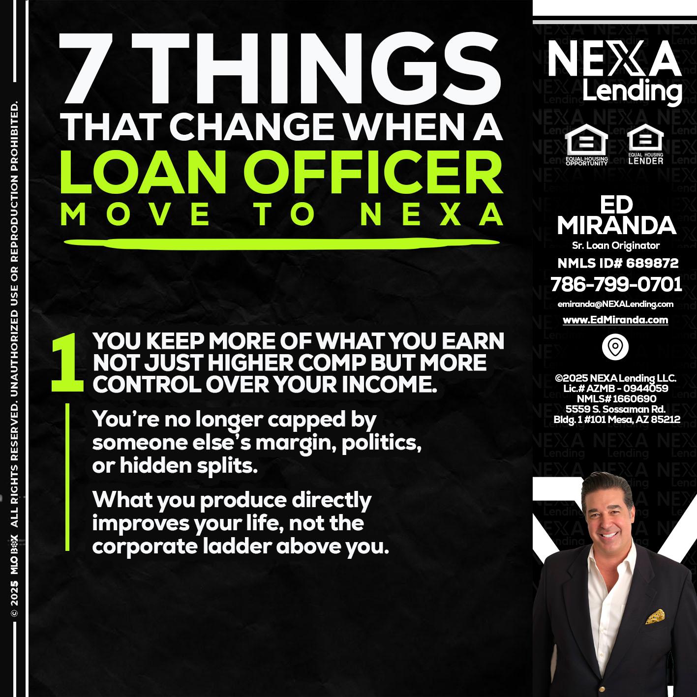 7 THINGS (1) - Ed Miranda -Senior Loan Originator