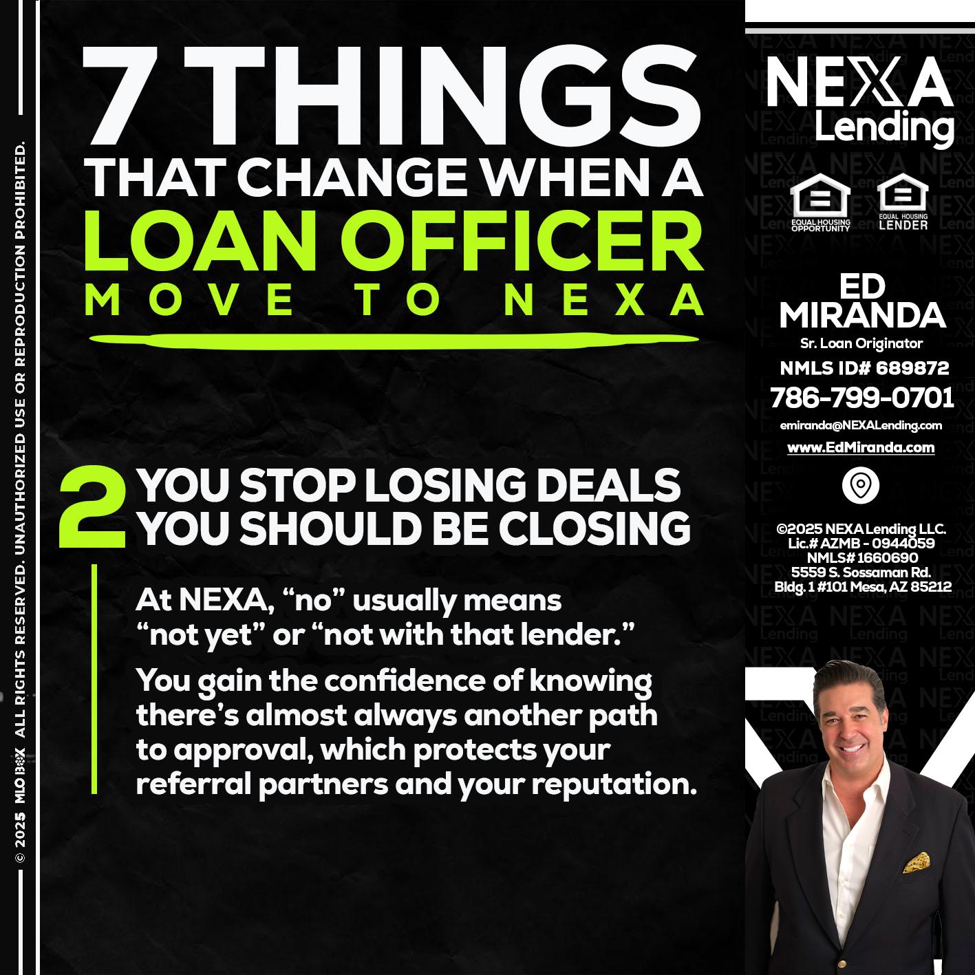 7 THINGS (2) - Ed Miranda -Senior Loan Originator
