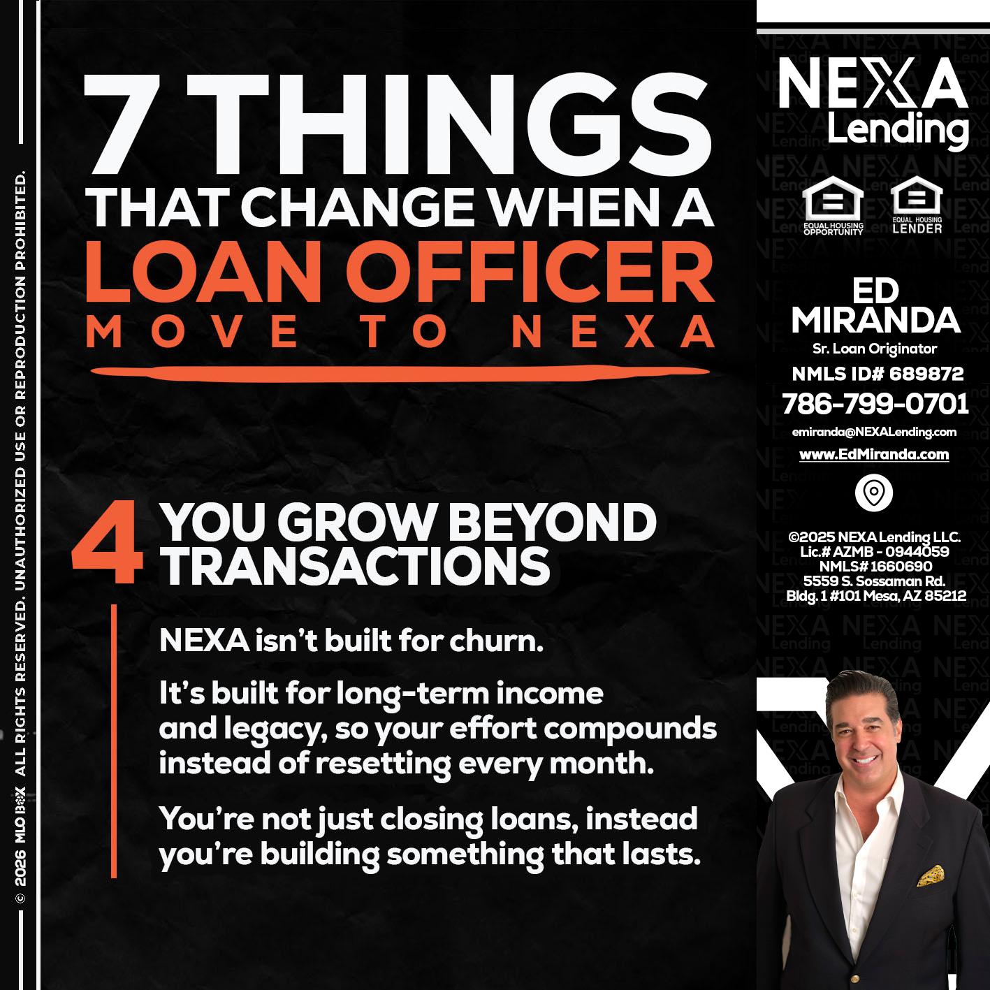 7 THINGS (4) - Ed Miranda -Senior Loan Originator