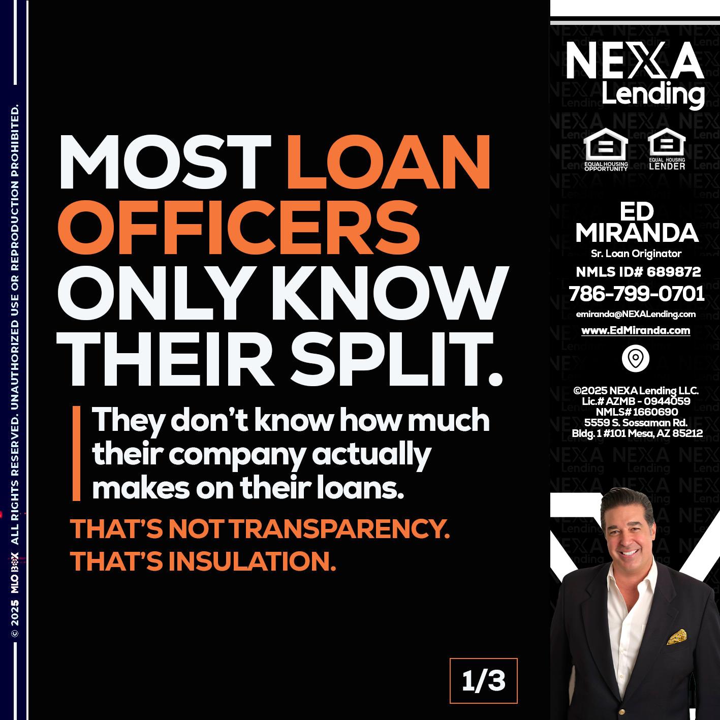 1 OF 3 - Ed Miranda -Senior Loan Originator