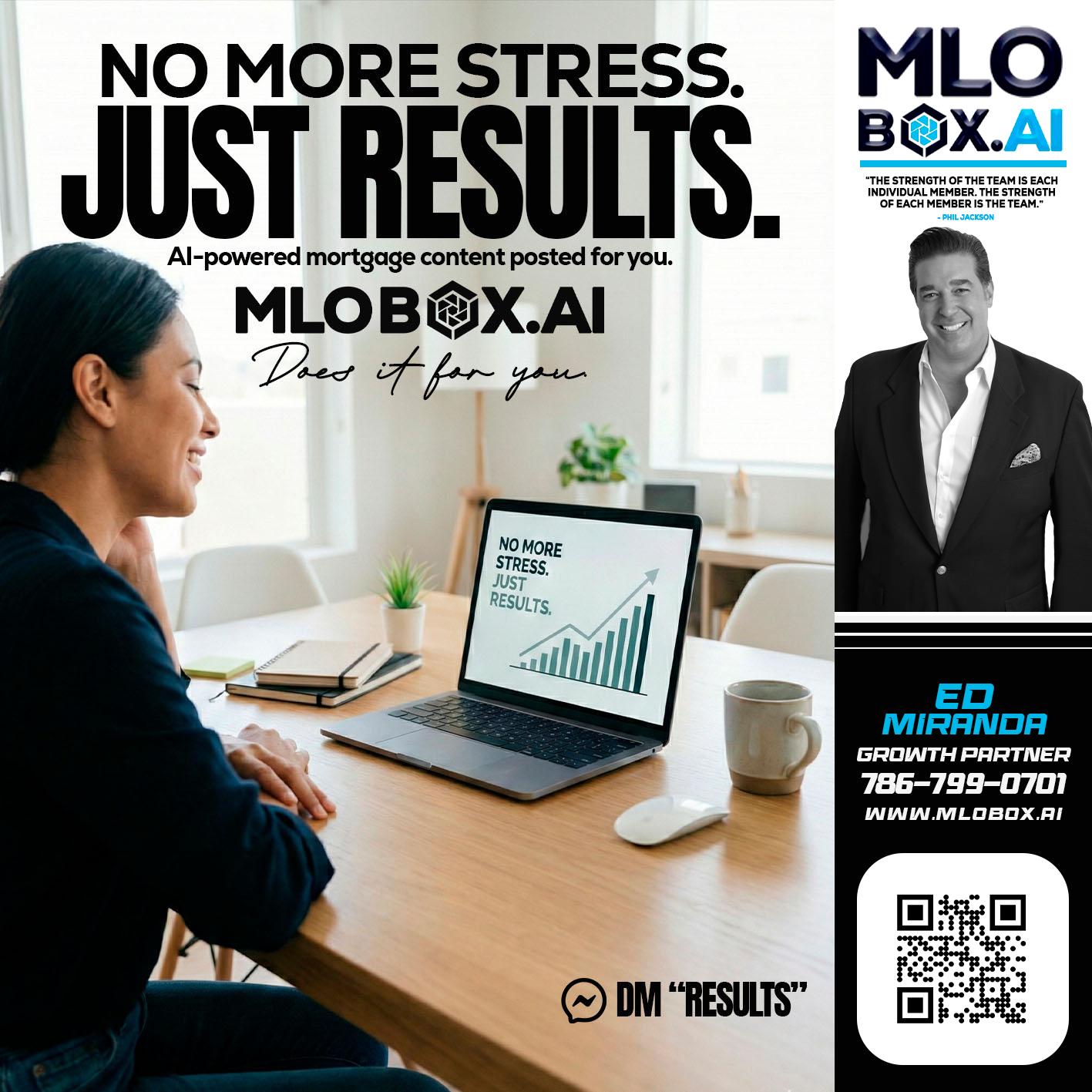 NO MORE STRESS - Ed Miranda -Senior Loan Originator