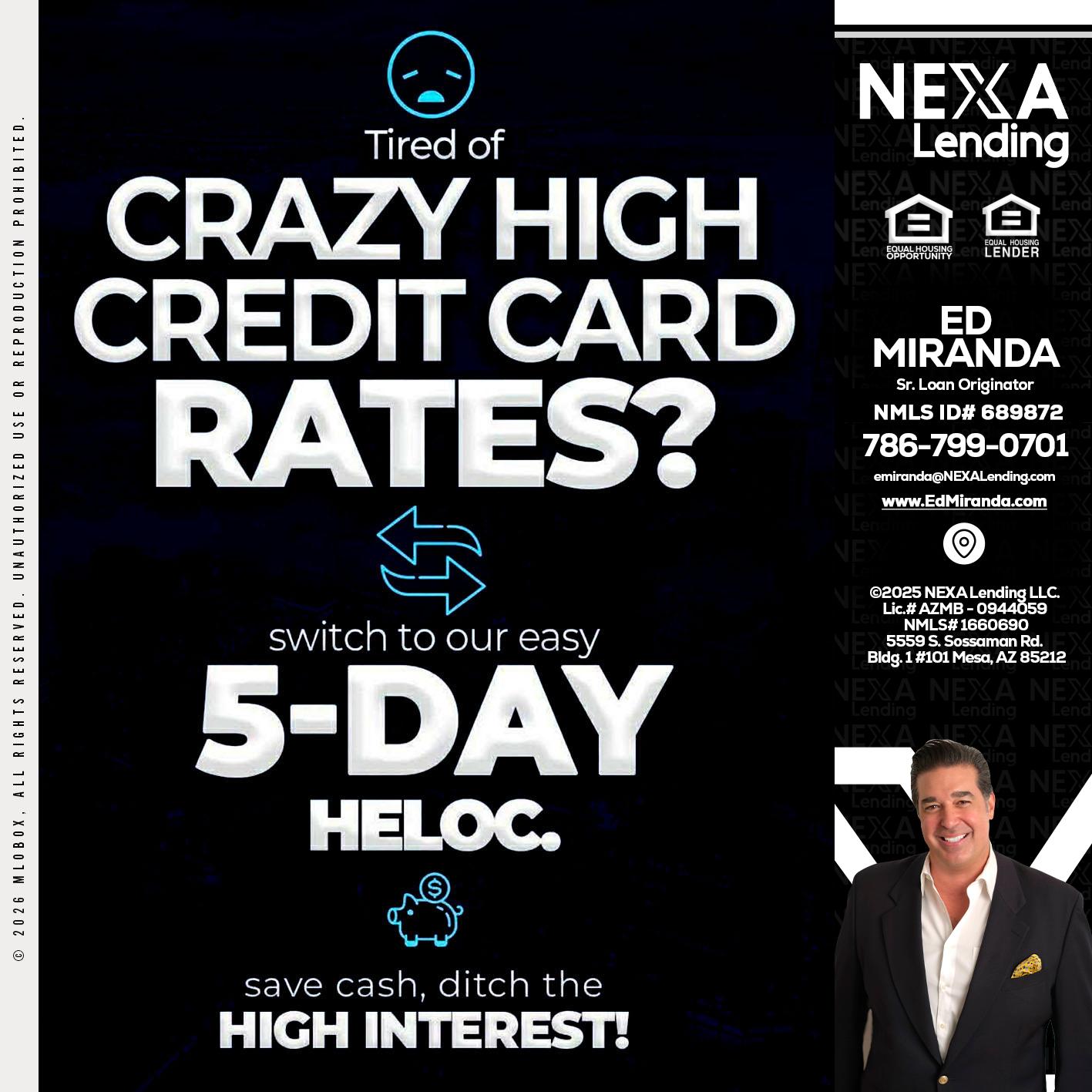 CRAZY HIGH - Ed Miranda -Senior Loan Originator