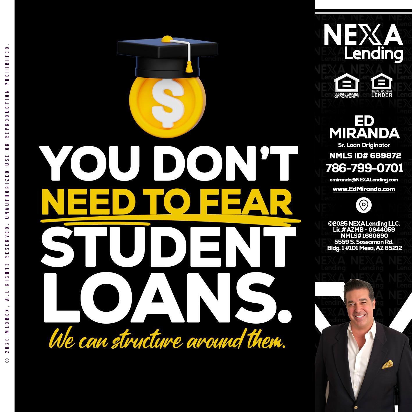 YOU DONT NEED - Ed Miranda -Senior Loan Originator