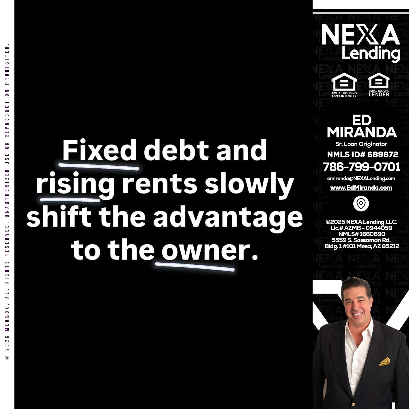 FIXED DEBT - Ed Miranda -Senior Loan Originator