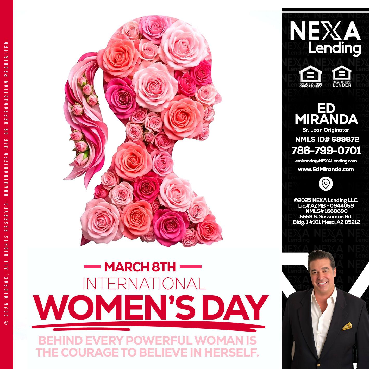 MARCH 8TH - Ed Miranda -Senior Loan Originator