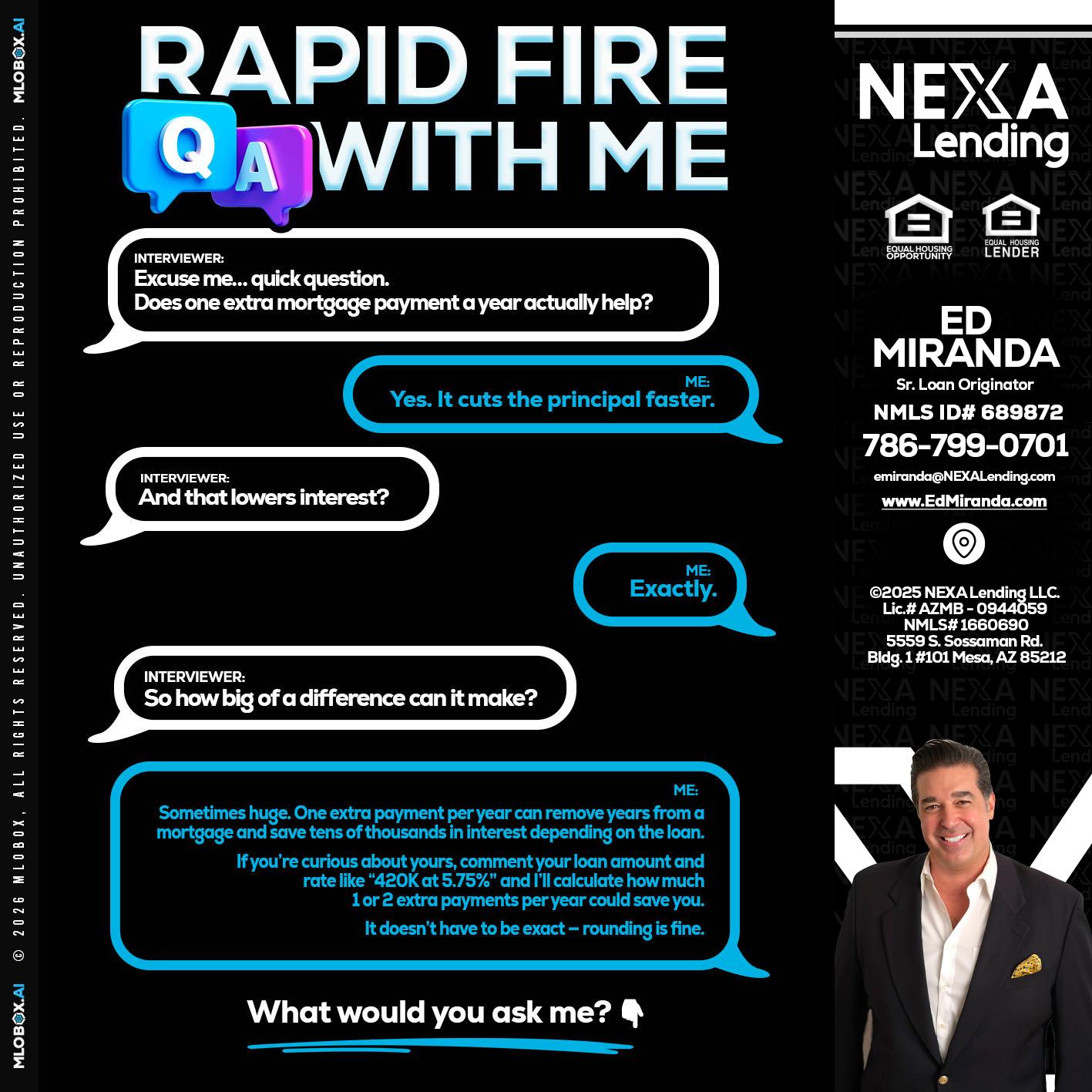 RAPID Q&A - Ed Miranda -Senior Loan Originator