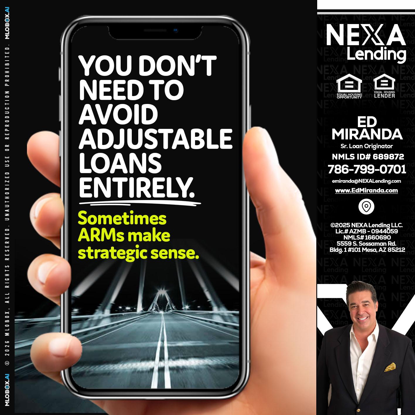 YOU DONT NEED - Ed Miranda -Senior Loan Originator