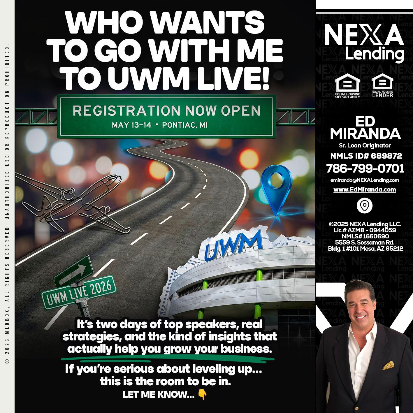 WHO WANTS - Ed Miranda -Senior Loan Originator