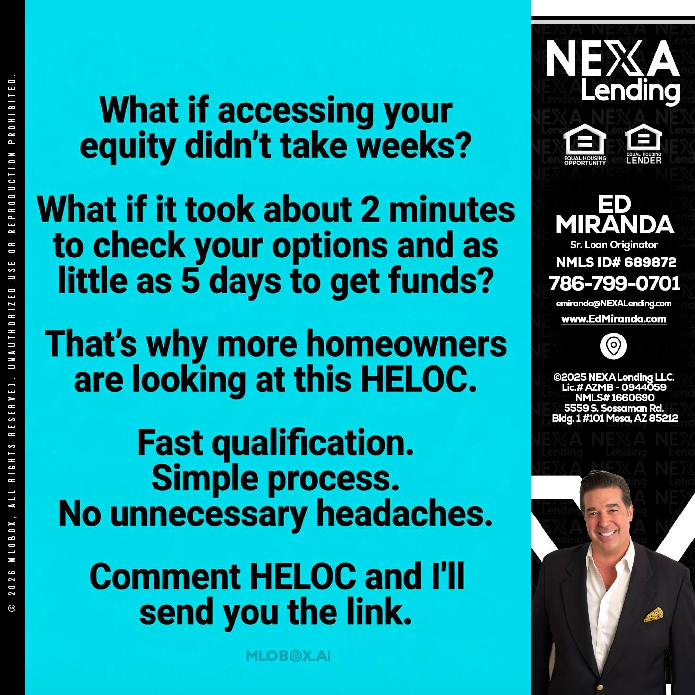 what if - Ed Miranda -Senior Loan Originator