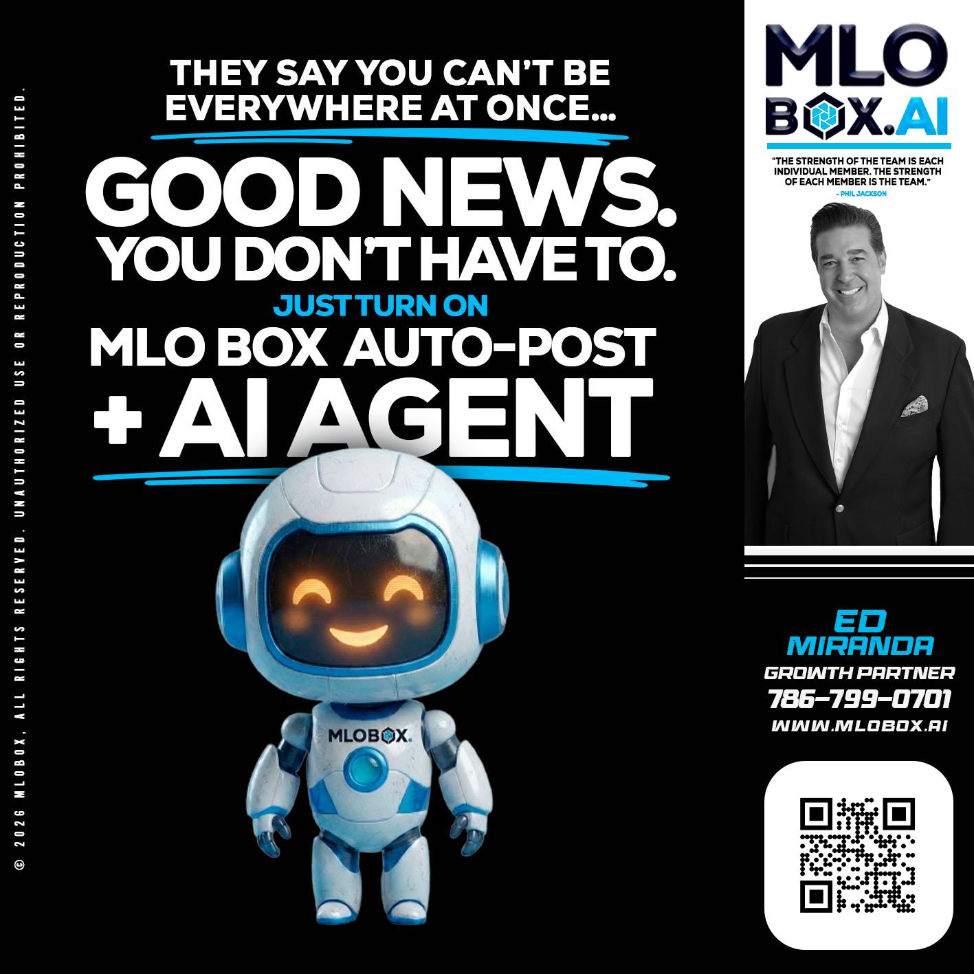 GOOD NEWS - Ed Miranda -Senior Loan Originator