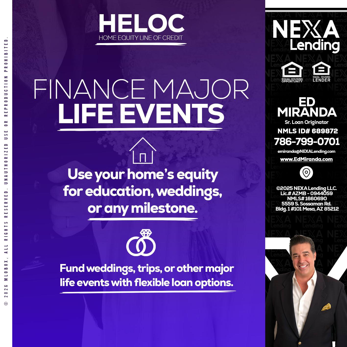 HELOC - Ed Miranda -Senior Loan Originator