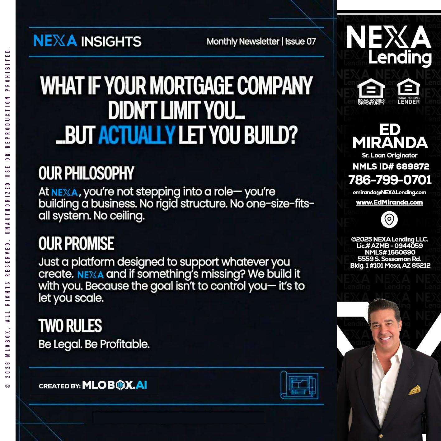 NEXA INSIGHTS - Ed Miranda -Senior Loan Originator