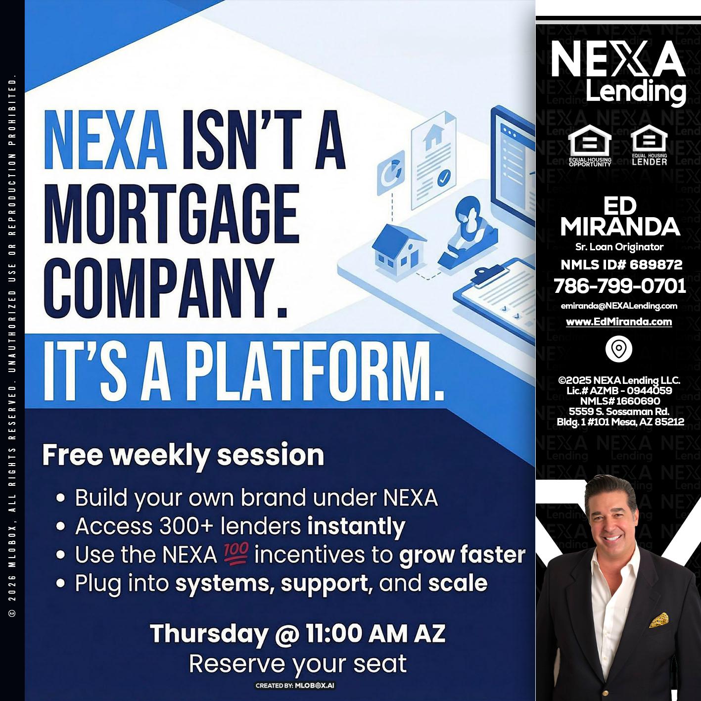 NEXA ISNT - Ed Miranda -Senior Loan Originator