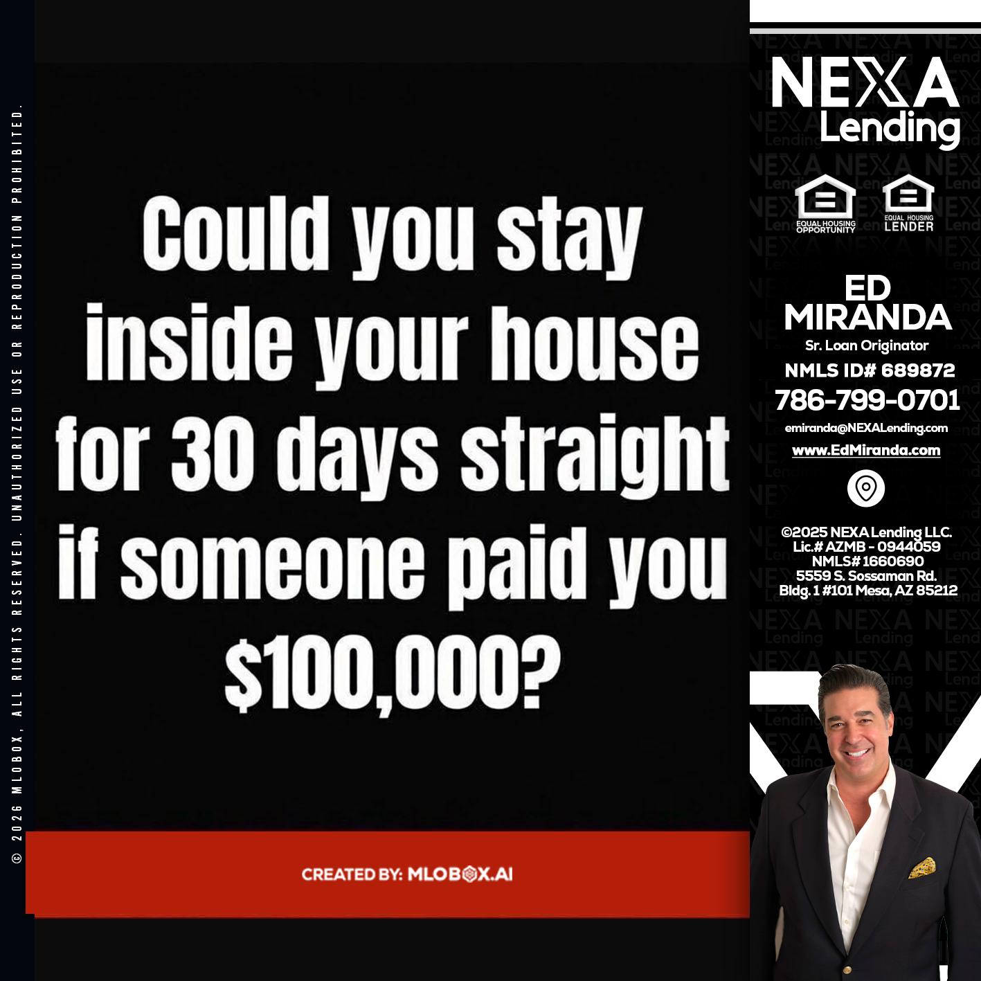 COULD YOU STAY - Ed Miranda -Senior Loan Originator
