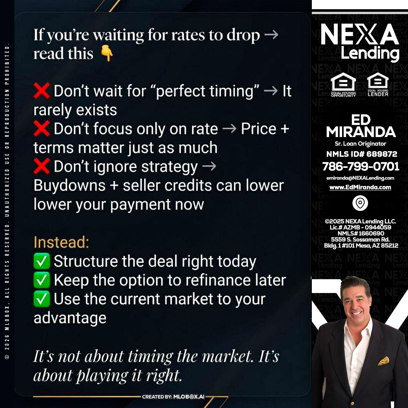 IF YOU ARE - Ed Miranda -Senior Loan Originator