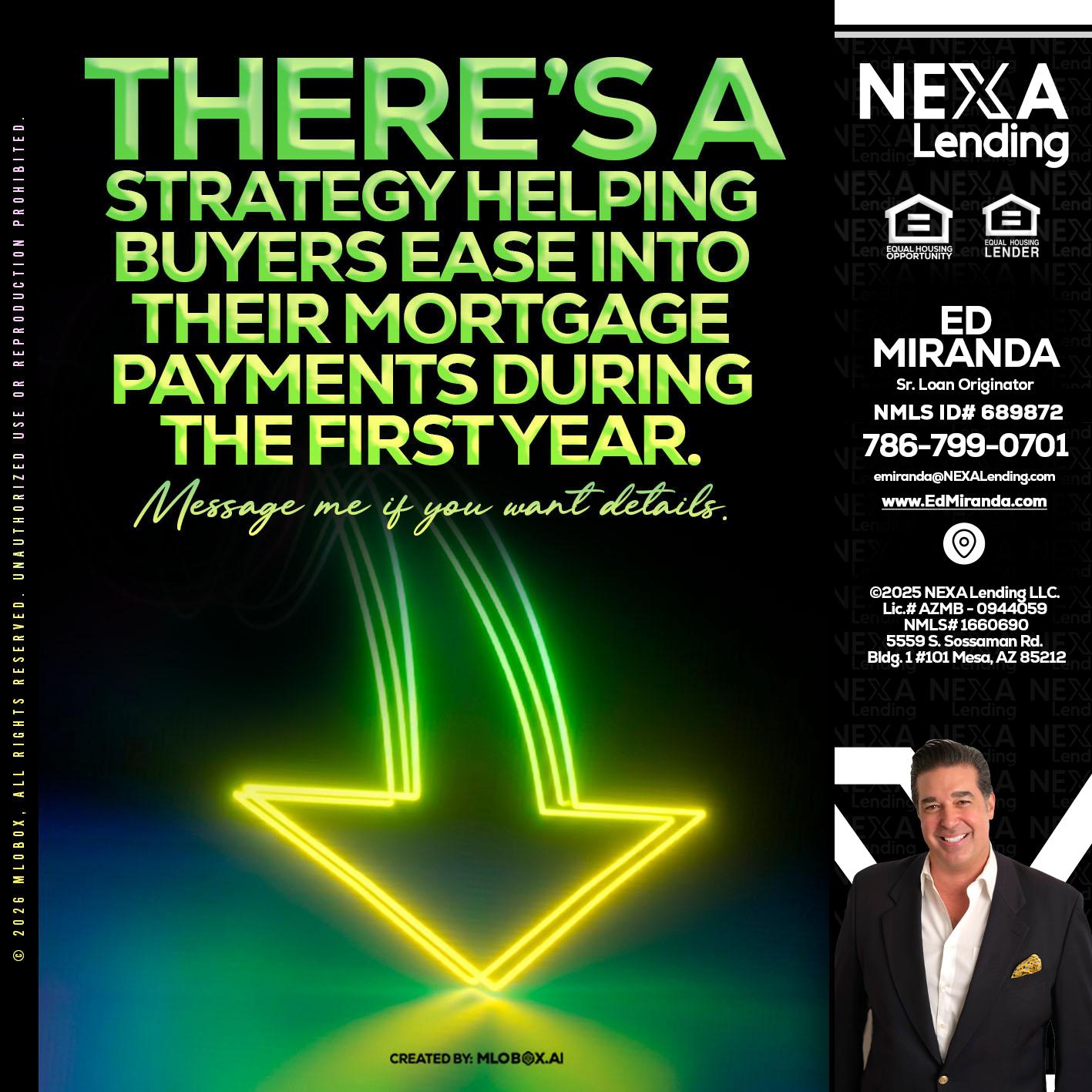 THERES A STATEGY - Ed Miranda -Senior Loan Originator