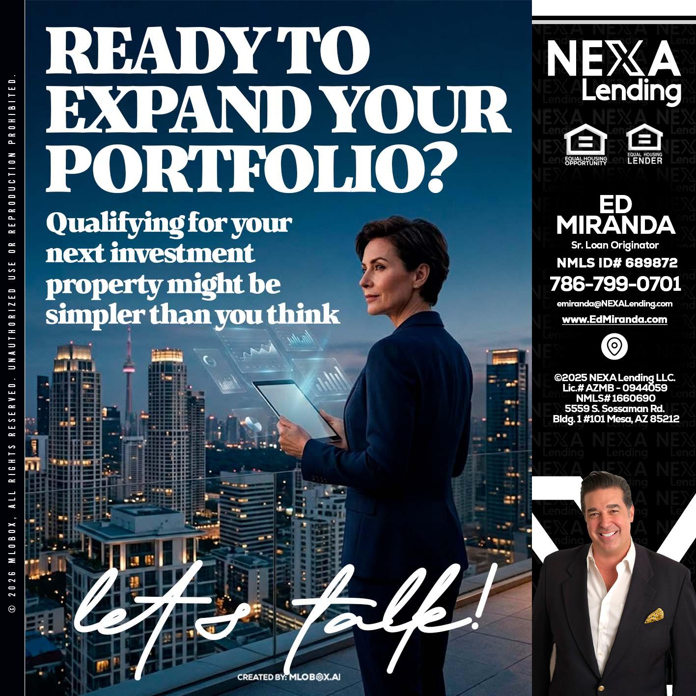 READY TO EXPAND - Ed Miranda -Senior Loan Originator