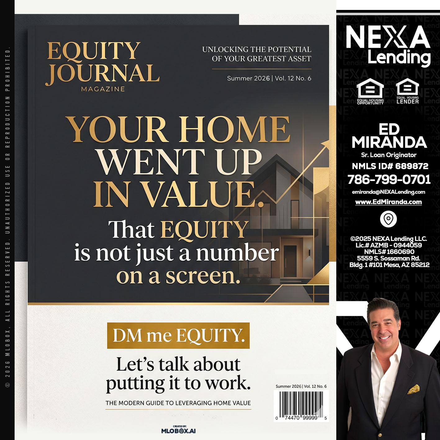 YOUR HOME - Ed Miranda -Senior Loan Originator