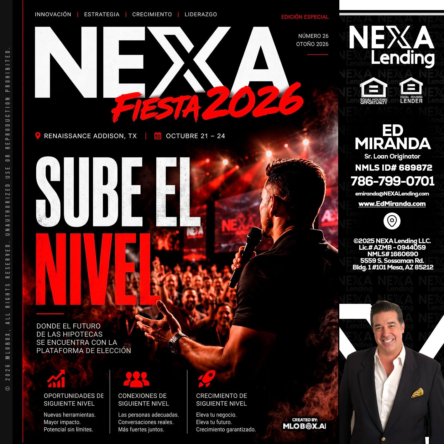 NEXA fiesta 2026 - Ed Miranda -Senior Loan Originator