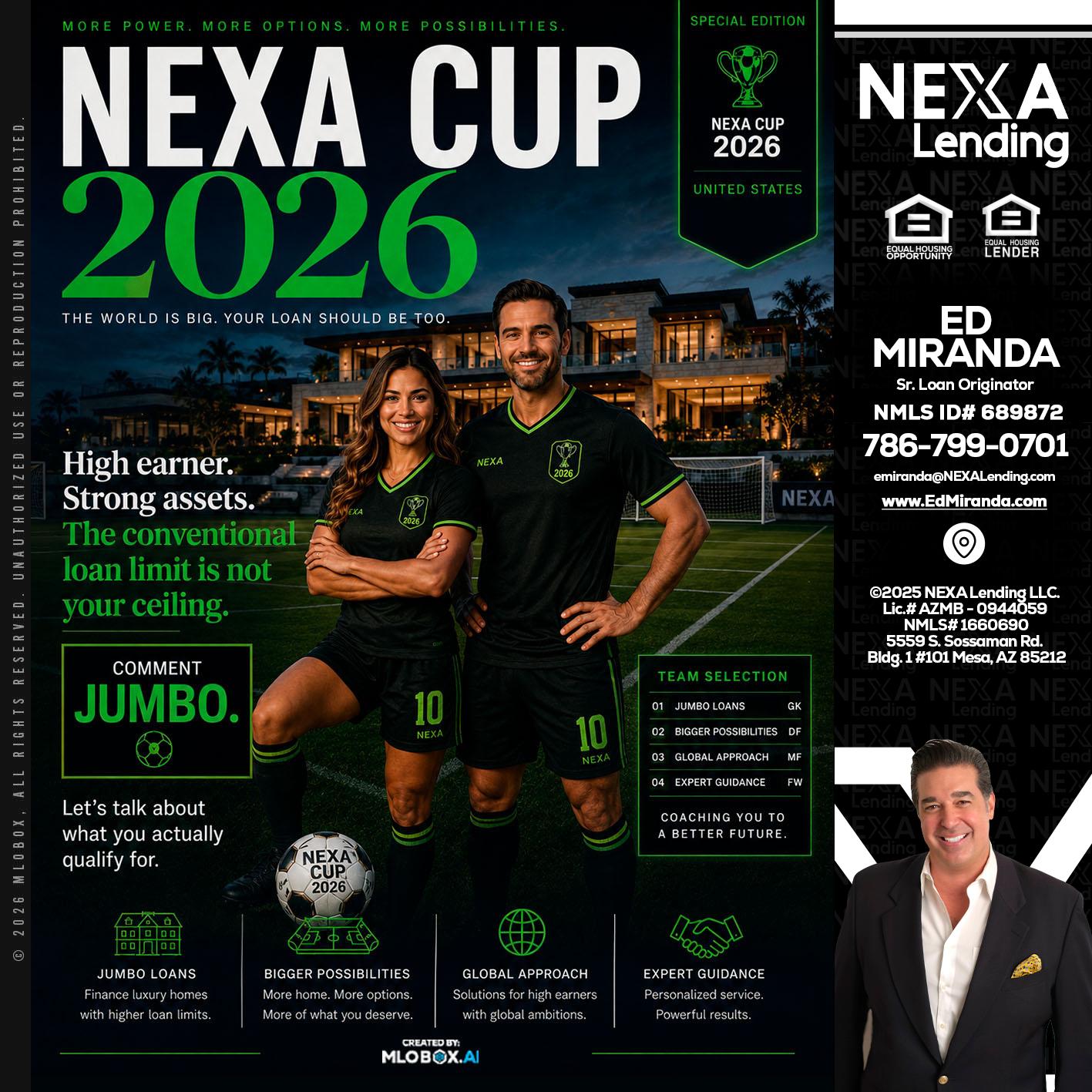 NEXA CUP 2026 - Ed Miranda -Senior Loan Originator