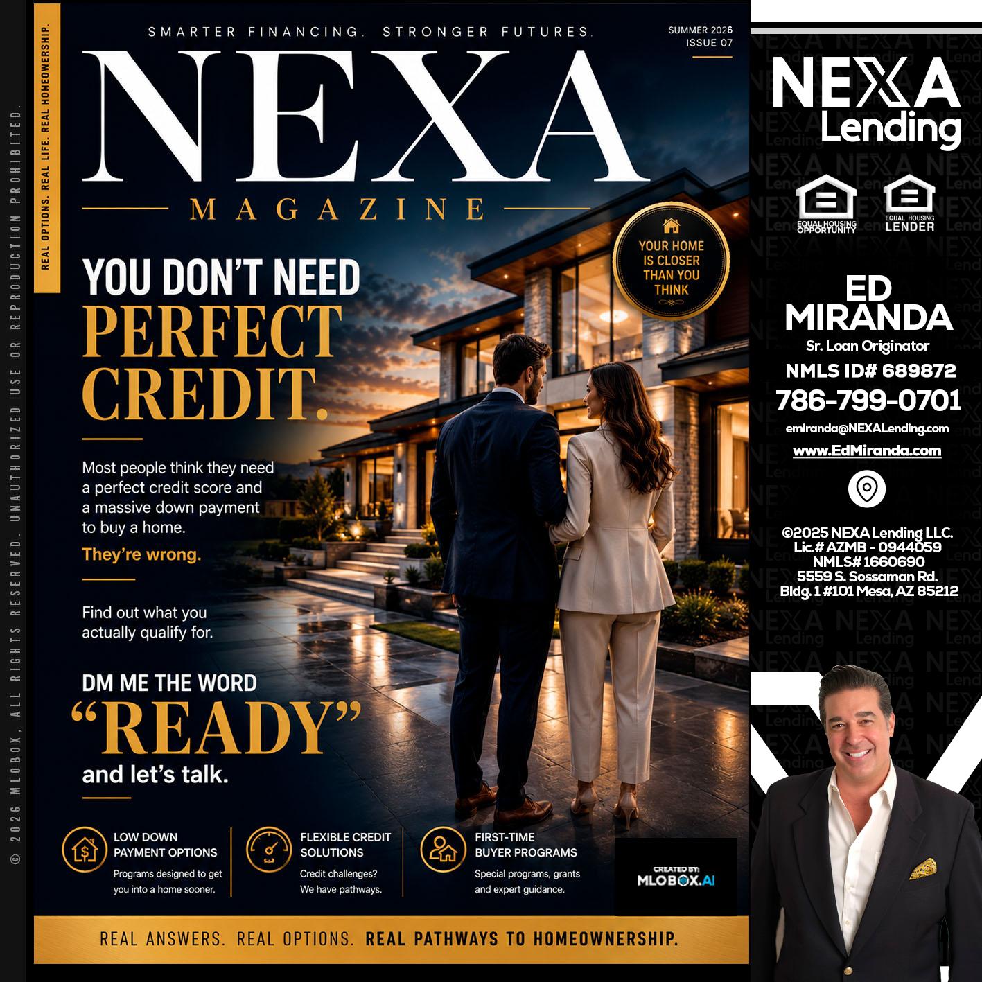 NEXA MAGAZINE - Ed Miranda -Senior Loan Originator