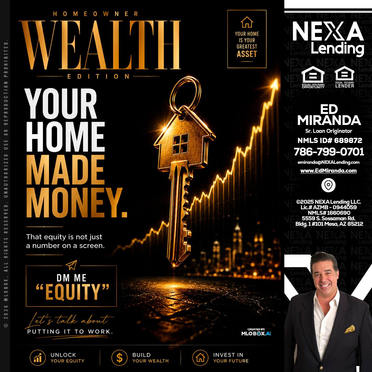 YOUR HOME MADE - Ed Miranda -Senior Loan Originator