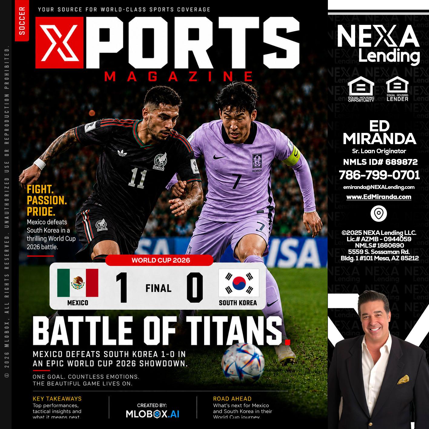 XPORTS MAGAZINE - Ed Miranda -Senior Loan Originator