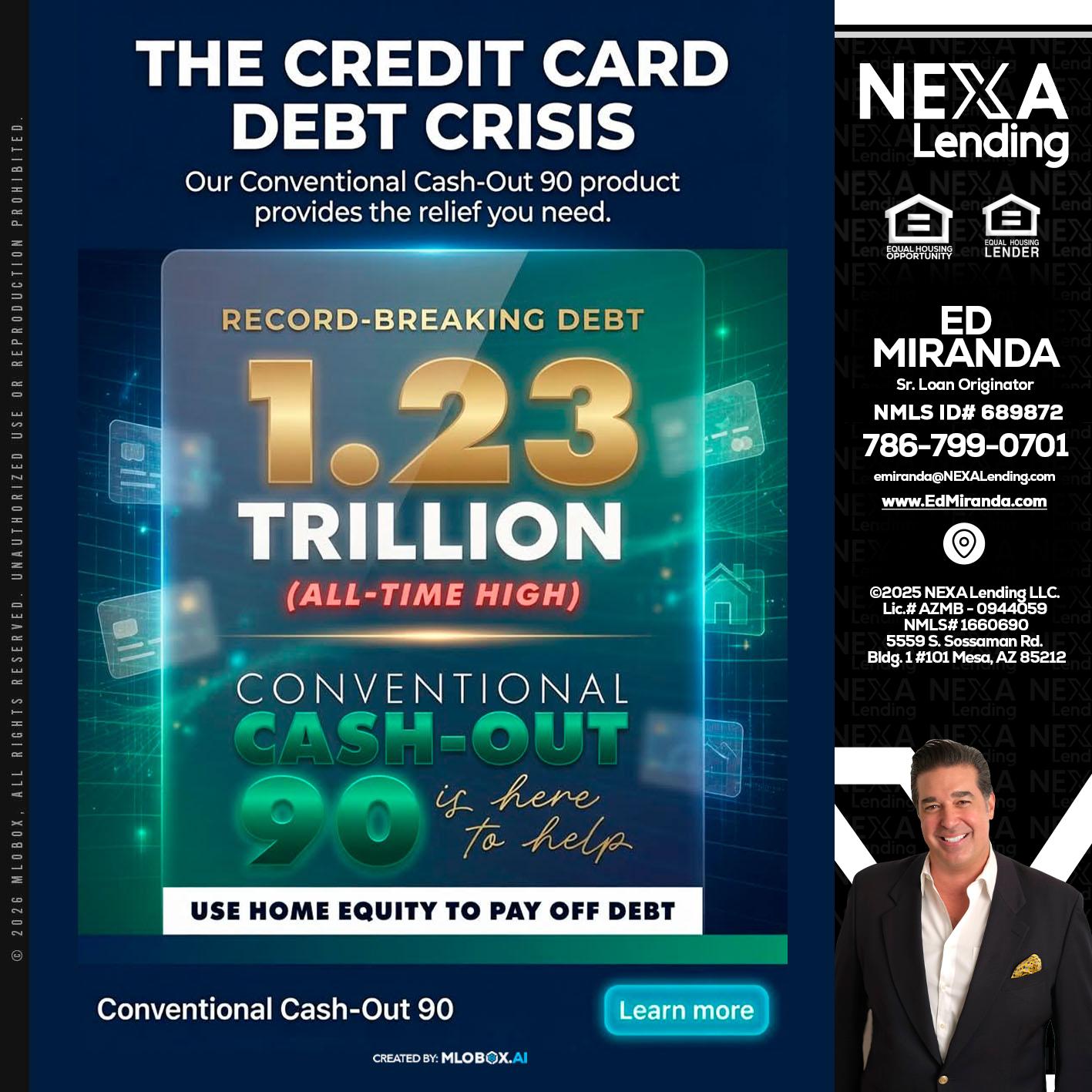 THE CREDIT CARD - Ed Miranda -Senior Loan Originator
