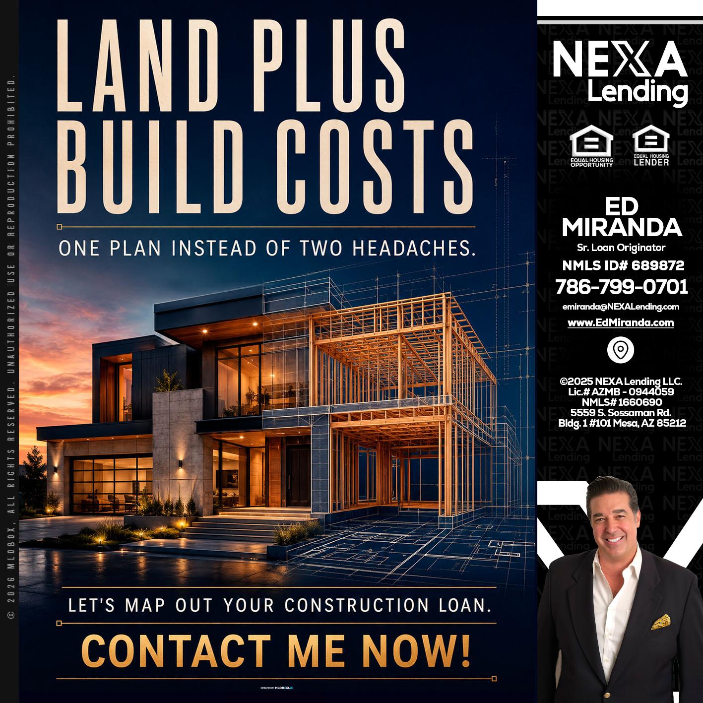 LAND PLUS - Ed Miranda -Senior Loan Originator