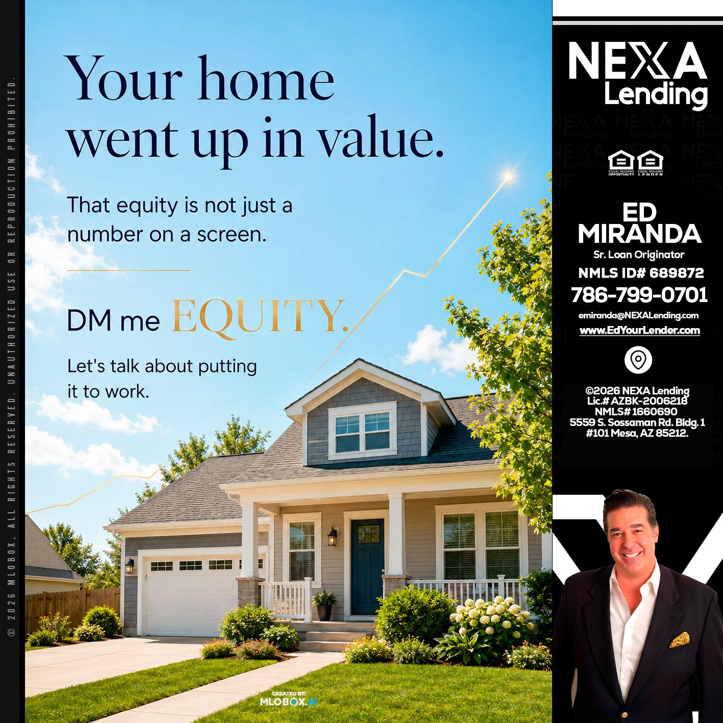 YOUR HOME - Ed Miranda -Senior Loan Originator