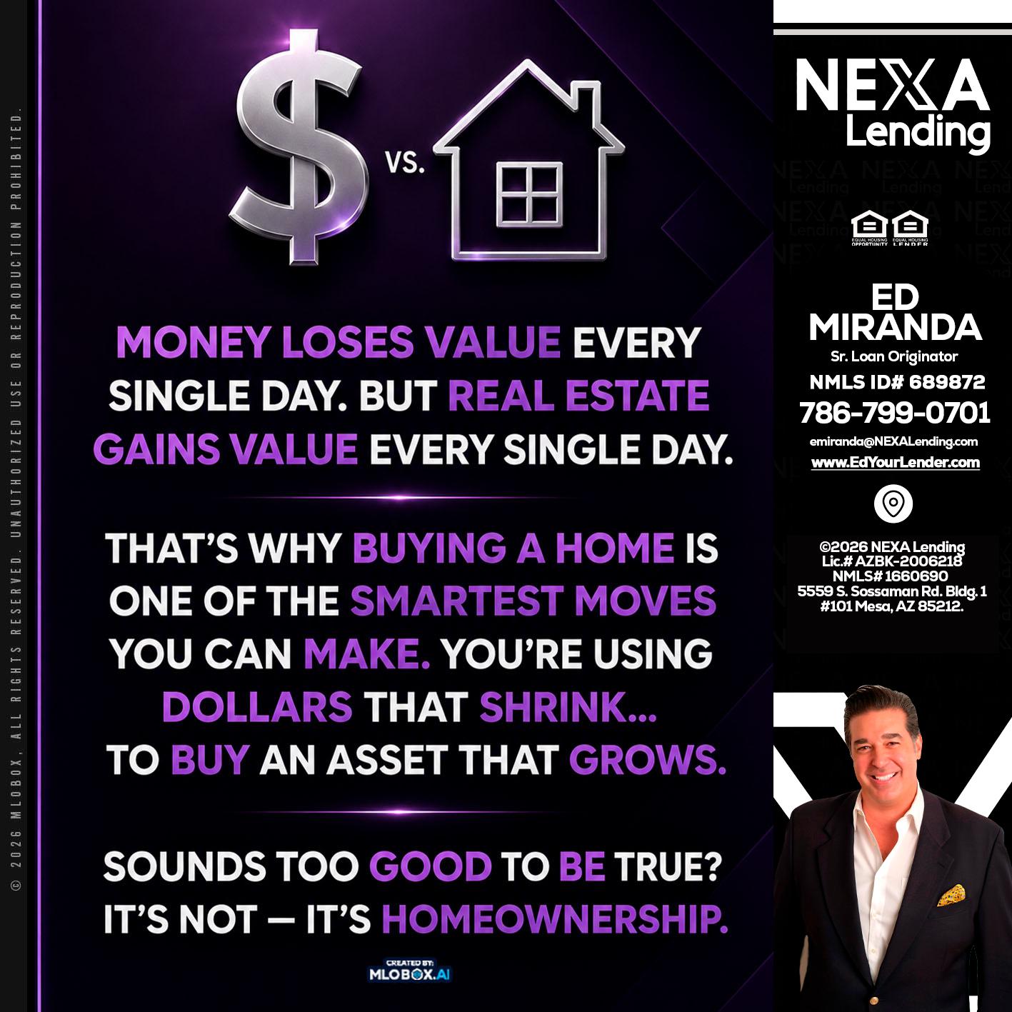 MONEY LOSES - Ed Miranda -Senior Loan Originator