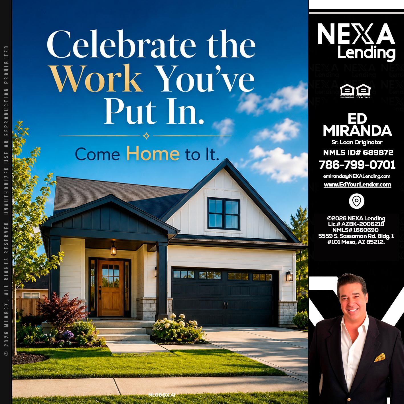 celebrate Labor Day - Ed Miranda -Senior Loan Originator